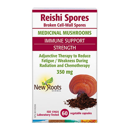 New Roots Reishi Spores, 350mg - 60vc